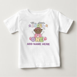 Ange personnalisé fille 1er Anniversaire Tshirt