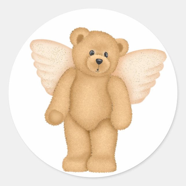 Ange Teddy Bear 4 Stickers (Devant)