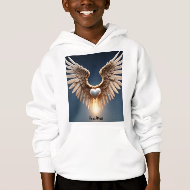 Ange Wings Hoodie de Pullover pour enfants (Devant)