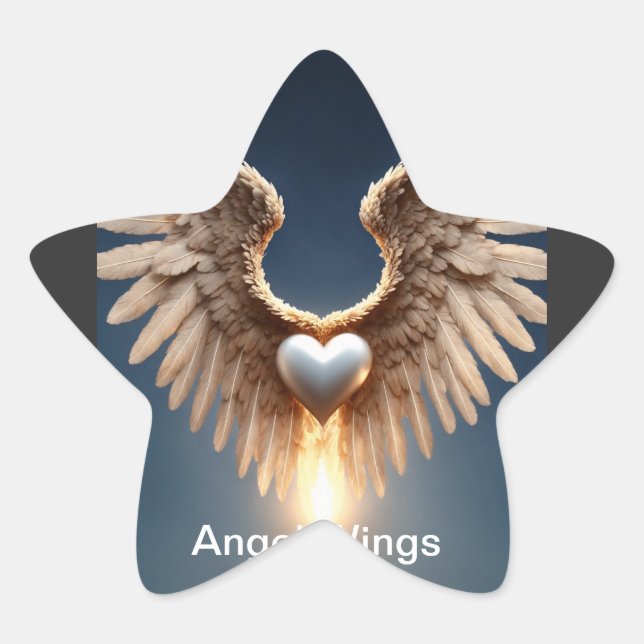 Ange Wings Stickers Matte Star (Devant)