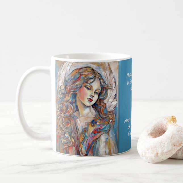Angel Art & Sayings N° 9 sur 12 différents mugs (Avec donut)