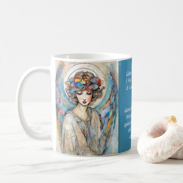 Angel Art & Sayings No. 1 of 12 different Mugs (Avec donut)