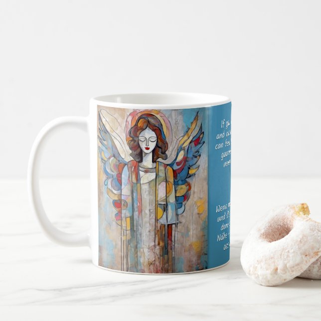 Angel Art & Sayings No. 4 of 12 different Mugs (Avec donut)