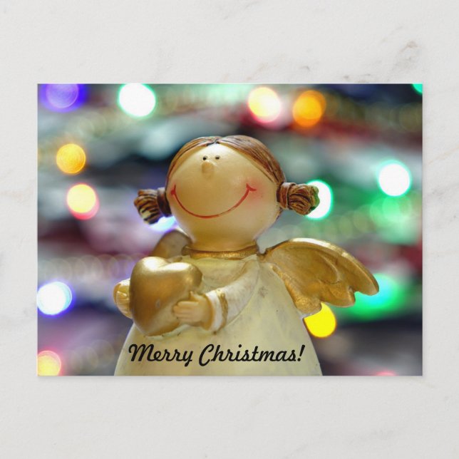 Angel Avec Coeur Personnaliser Carte Postale (Devant)