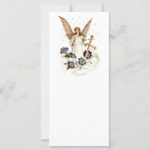 Angel Avec Croix Et Fleurs Clematis