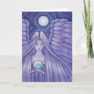 Angel avec petite carte Terre par Molly Harrison