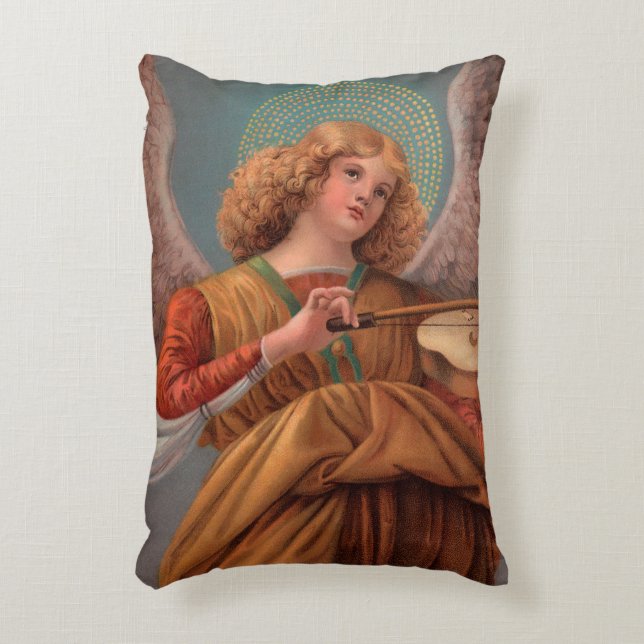 Angel avec un Coussin rectangulaire violon (Devant(Vertical))