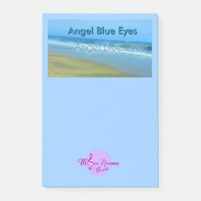 Angel Blue Eyes Post-It Notes (Devant)