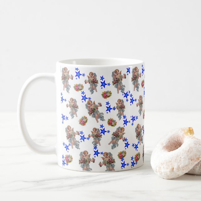 Angel Blue Star Mug (Avec donut)