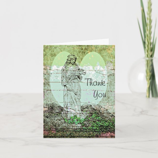 Angel Bouquet Carte de remerciements (Devant)