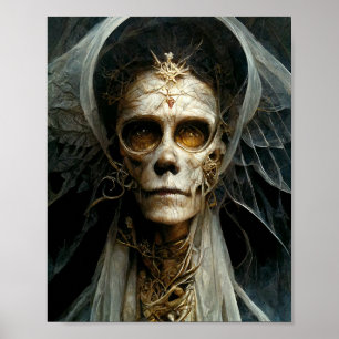 Angel de la mort Dark Gothic Imaginaire Art Poster
