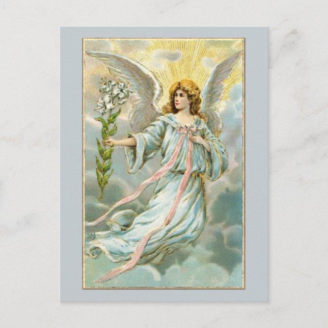 Angel En Carte Postale Bleue (Devant)