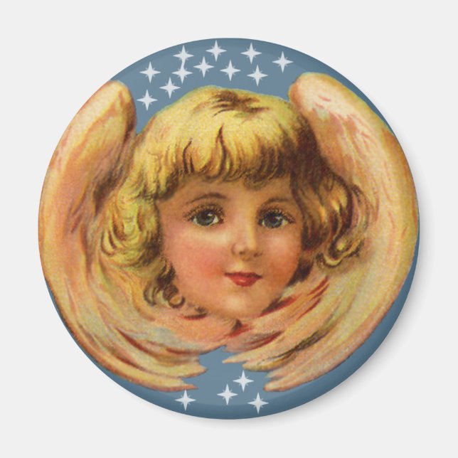 Angel Et Étoiles Magnet (Devant)