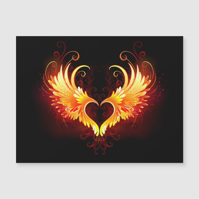 Angel Fire Heart with Wings (Devant)
