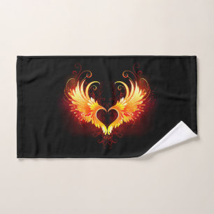Angel Fire Heart with Wings