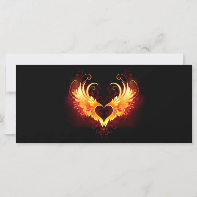 Angel Fire Heart with Wings (Devant)