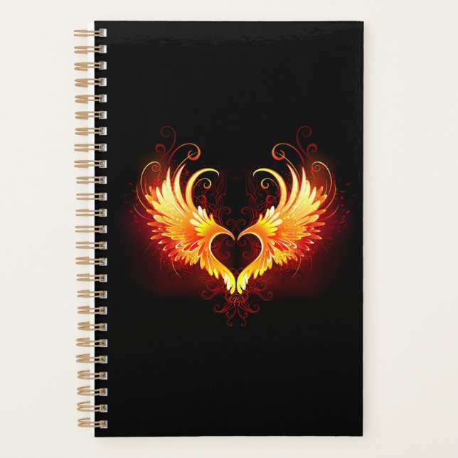 Angel Fire Heart with Wings (Devant)