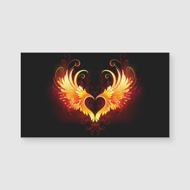 Angel Fire Heart with Wings (Devant)