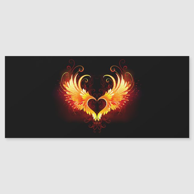 Angel Fire Heart with Wings (Devant)