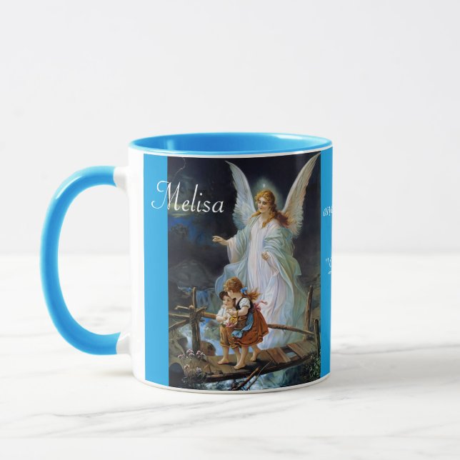 Angel Gardien avec nom Cadeau Café Tasse de thé Mu (Gauche)