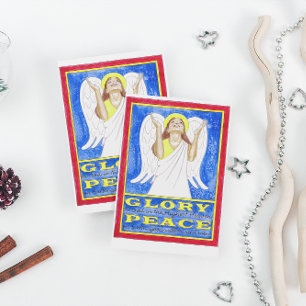 Angel Gloire à Dieu Carte postale Inspirante