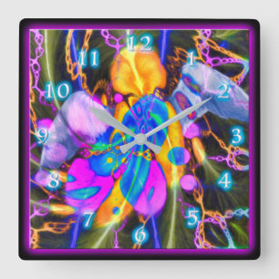 ANGEL HEART CARRÉ WALL HORLOGE