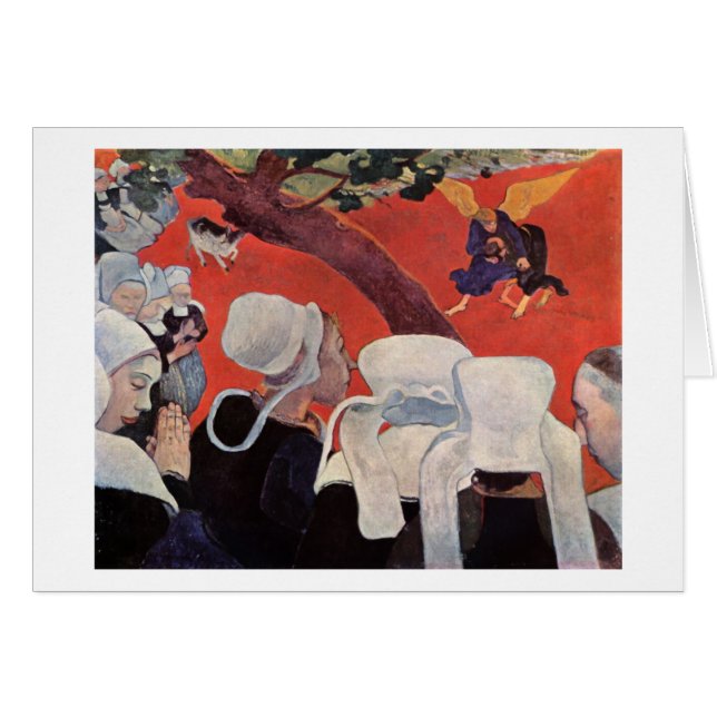 Angel Lutte avec Jacob, Paul Gauguin (Devant Horizontal)