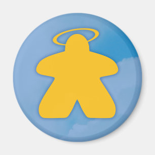 Angel Meeple Magnet