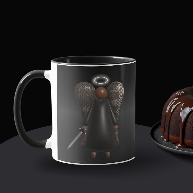 Angel noir, Ange vengeur Mug (Black Avengng Angel)