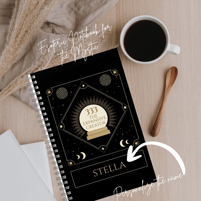 Angel Numéro 333 Carnet spirituel - Personnaliser (Angel Number 333 The Expansive Creator Spiral Notebook for your Spiritual Office/School.)