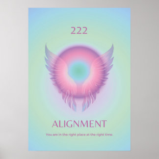 Angel Numéro Aura Poster 222 Alignement