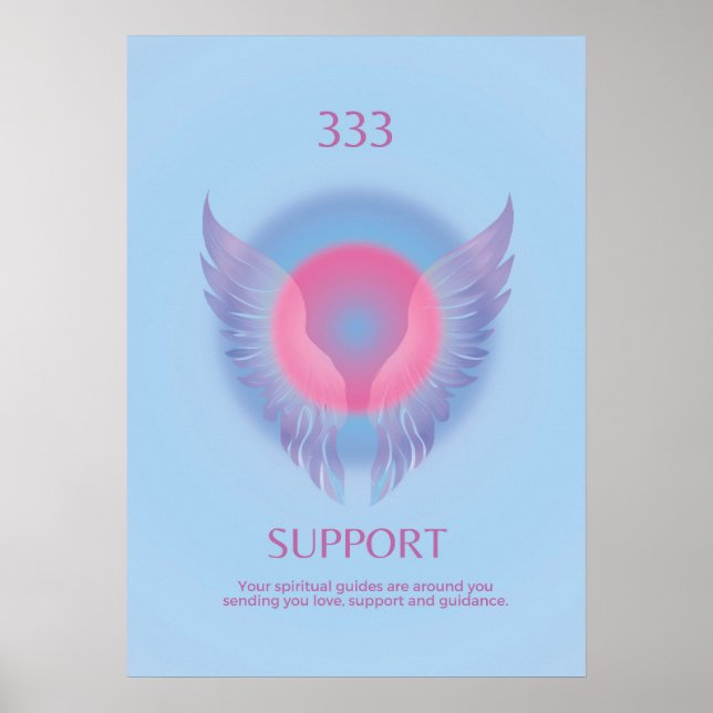 Angel Numéro Aura Poster 333 Support (Devant)