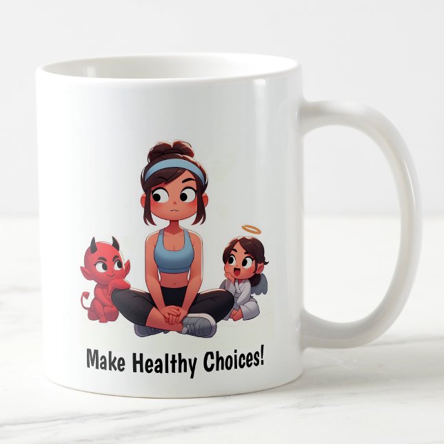Angel personnalisable vs Devil Fitness Mug (Créateur téléchargé)