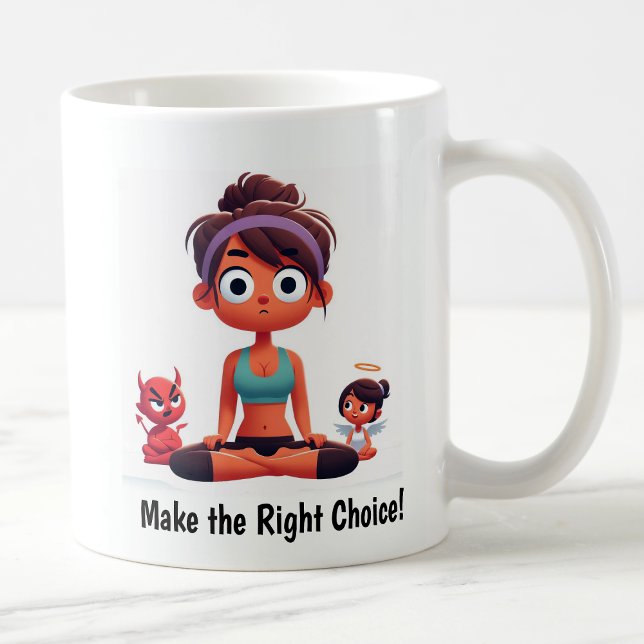 Angel personnalisable vs Devil Fitness Mug (Créateur téléchargé)