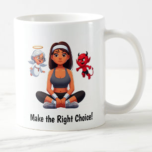 Angel personnalisable vs Devil Fitness Mug