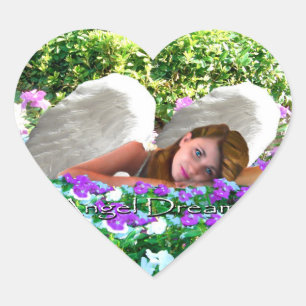 ANGEL RÊVES JARDIN DES RÊVES COEUR STICKERS
