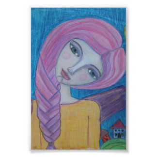 Angel rose, impression 4x6