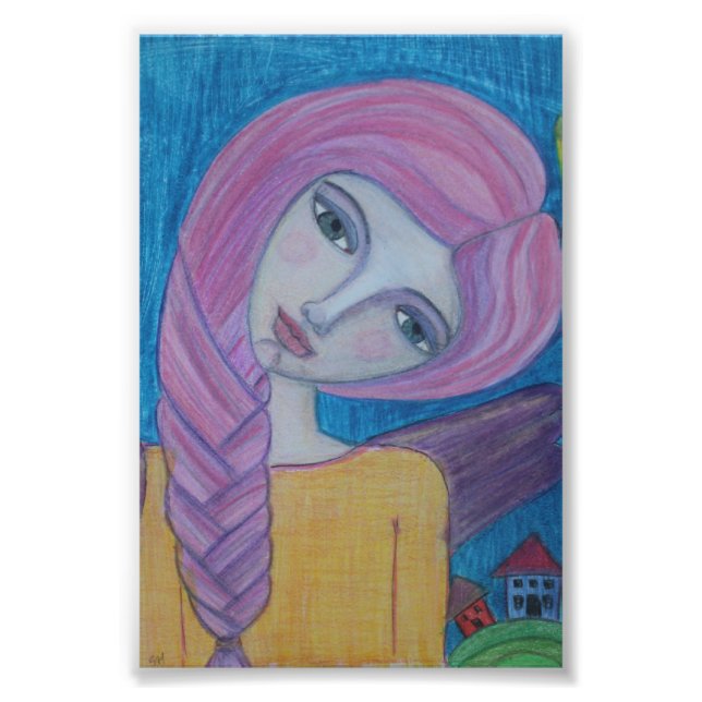 Angel rose, impression 4x6 (Devant)