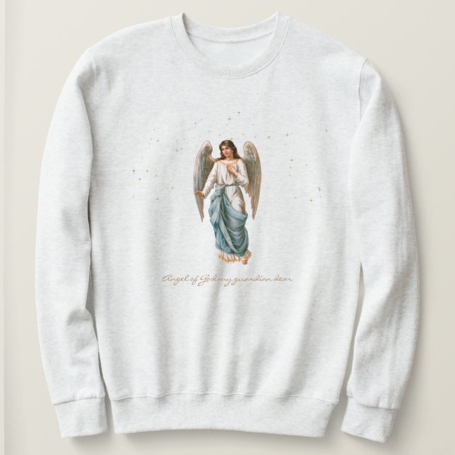 Angel Sweatshirt Gardien des femmes Grey (Design devant)