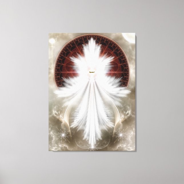 Angel Wings Flocon de neige toile RL Imprimer (Recto)