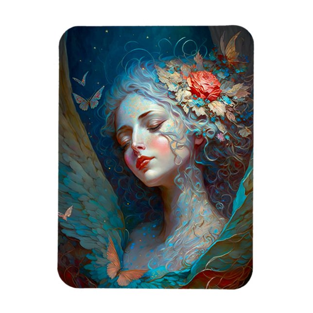 Angel Wings Imaginaire Magnet d'art (Vertical)
