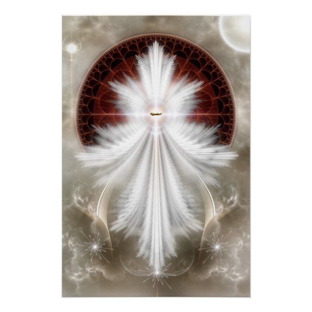 Angel Wings Snowflake RL Poster parfait (Devant)