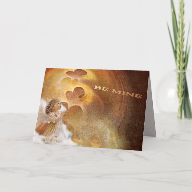 Angelic Be Mine Carte Saint Valentin (Devant)