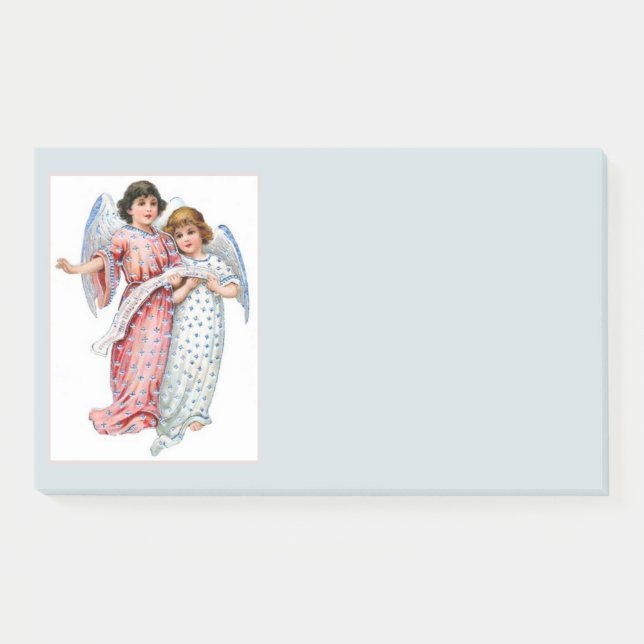 Angels En Pink Et Bleu Post-it Notes (Devant)