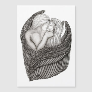 Angels Kissing, noir et blanc Design