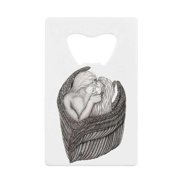 Angels Kissing, noir et blanc Design (Devant)