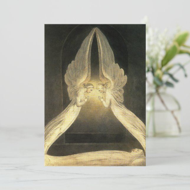 Angels vintages survolant Jésus-Christ (Debout devant)