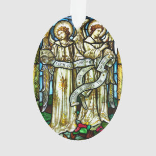 Anges de la paix sur terre Ornement de Noël