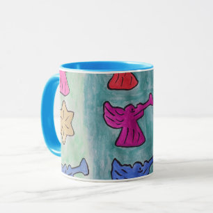 Anges de Noël Avec Trumpets Mug
