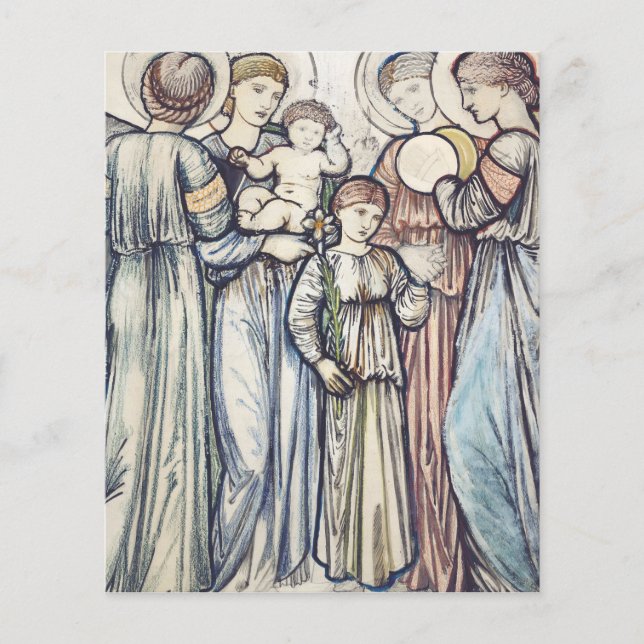 Anges et enfants par Sir Edward Burne-Jones (Devant)